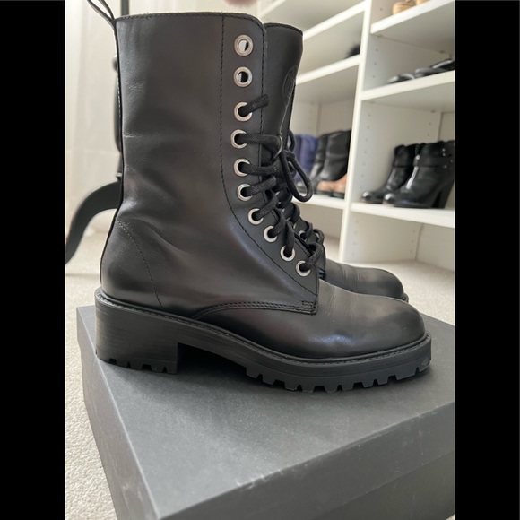 Massimo Dutti combat boots